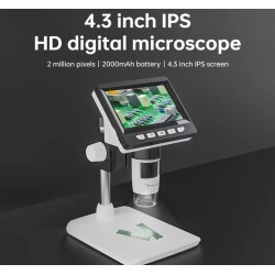 Microscopio digital con pantalla LED