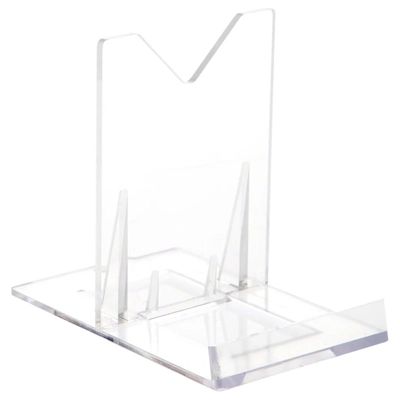 Suport acrílic ajustable per a fòssils i minerals – 11,5×6×10,5 cm