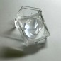 Caja transparente acrílica con lupa – 25×25×23 mm