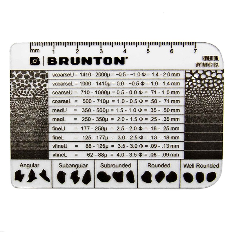 Brunton Grain Size Card Brunton Grain Size Card