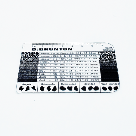 Brunton Grain Size Card